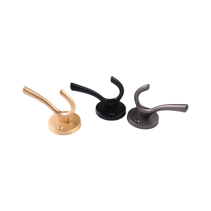 7708 Zinc alloy kitchen bathroom wall mounted single hook clothes hook