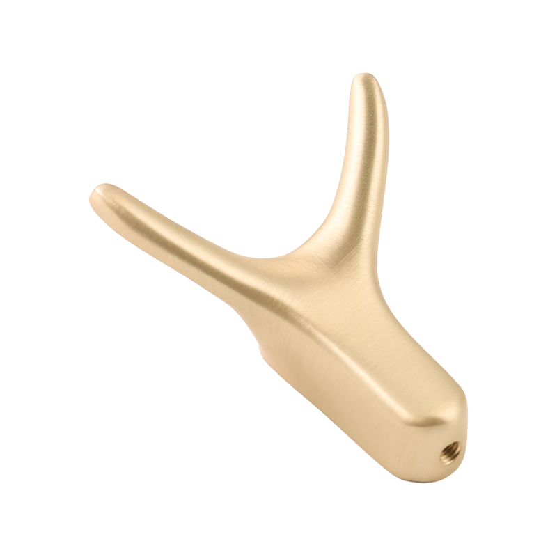 7709 Ox horn creative zinc alloy punched entrance clothes hook