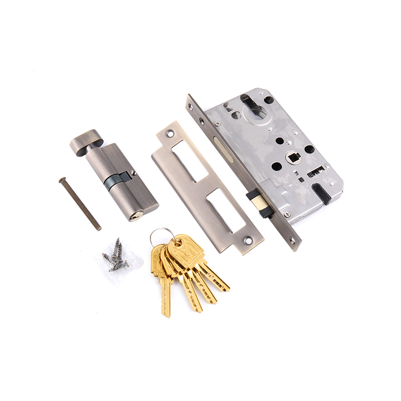 96-206 Modern minimalist gold interior door lock one-piece lock