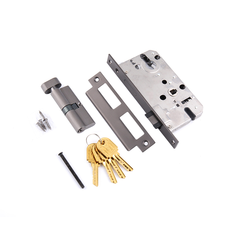 96-206 Modern minimalist gold interior door lock one-piece lock