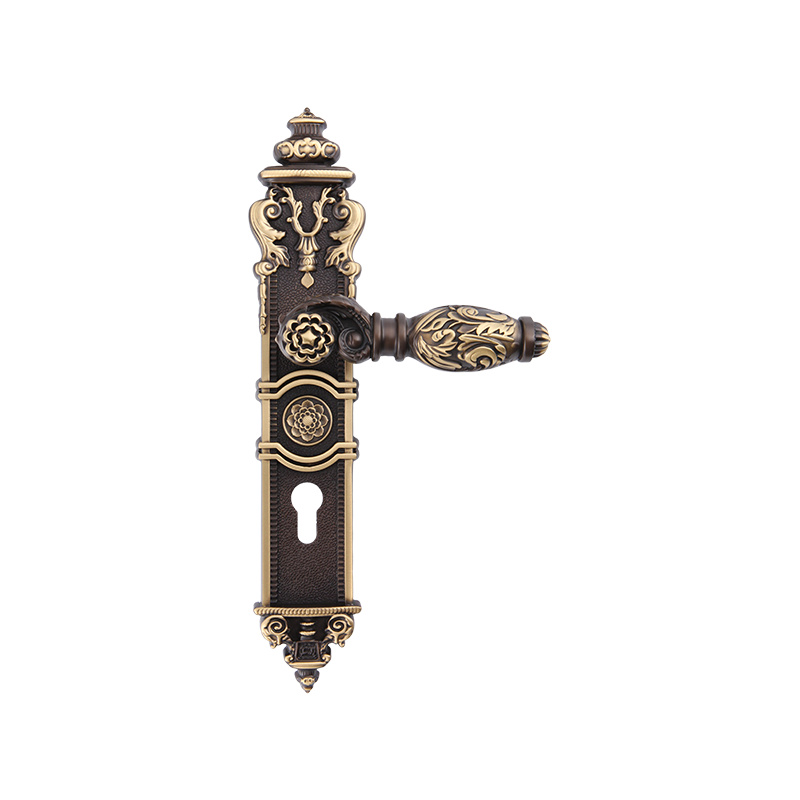 612-509 French retro luxury long panel door lock