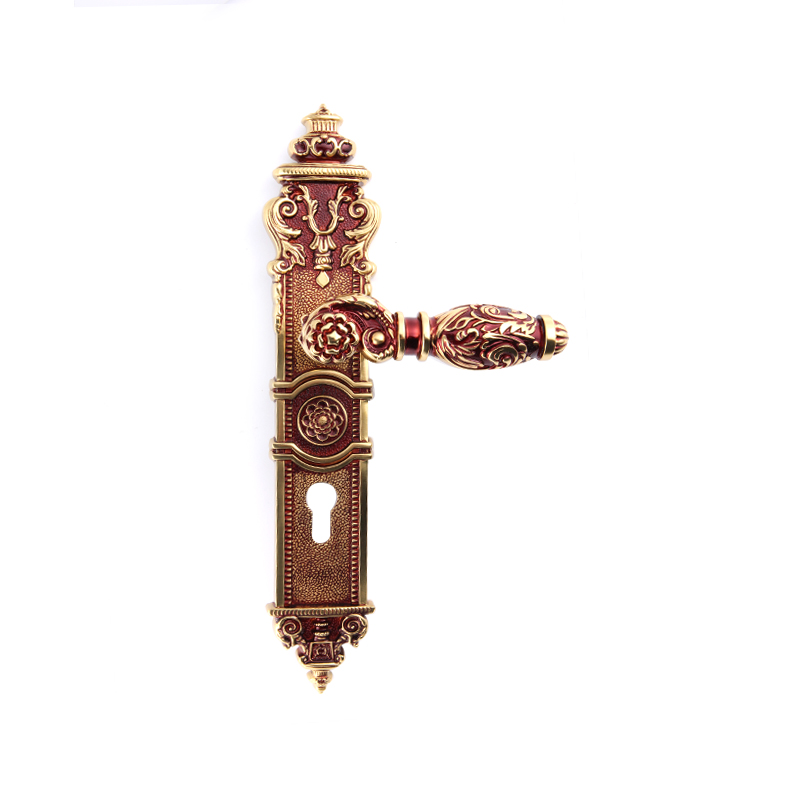 612-509 French retro luxury long panel door lock