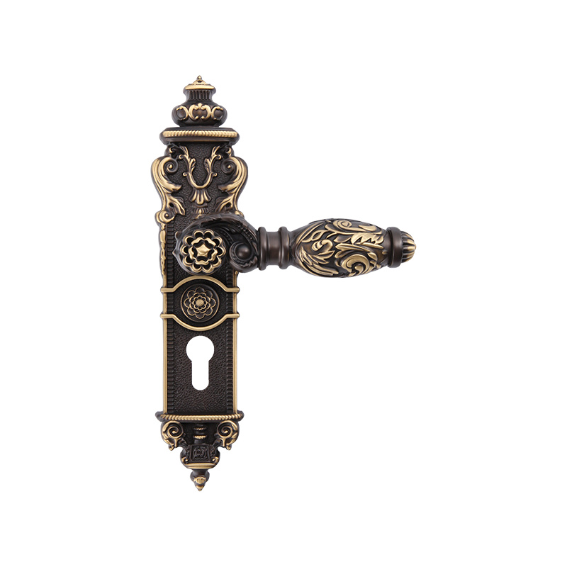 612-509 French retro luxury long panel door lock