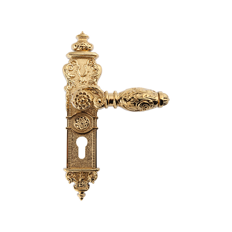 612-509 French retro luxury long panel door lock