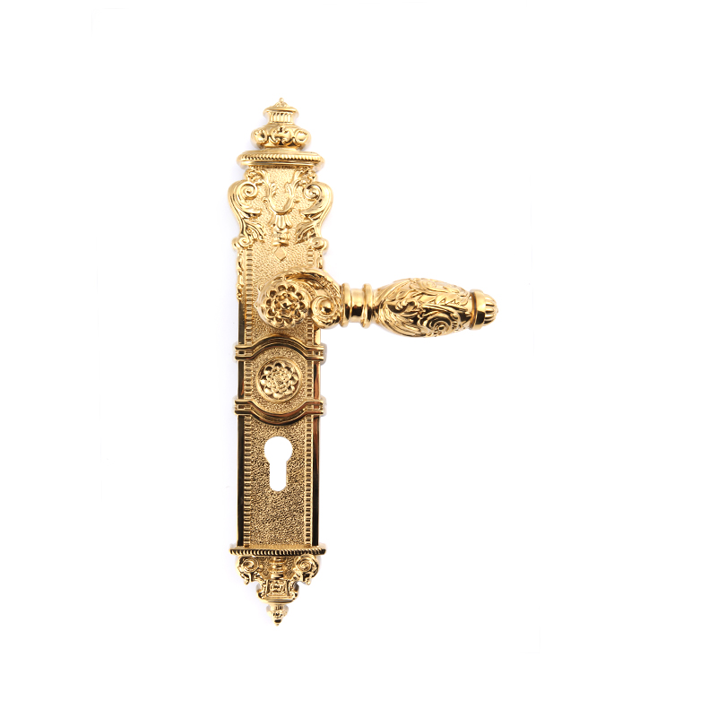 612-509 French retro luxury long panel door lock