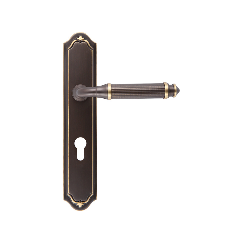 512-315 Angel retro pure copper french silent door lock conjoined lock