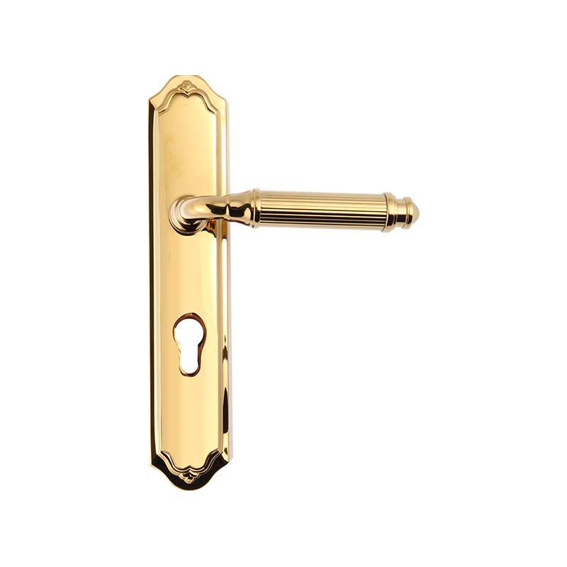 512-315 Angel retro pure copper french silent door lock conjoined lock