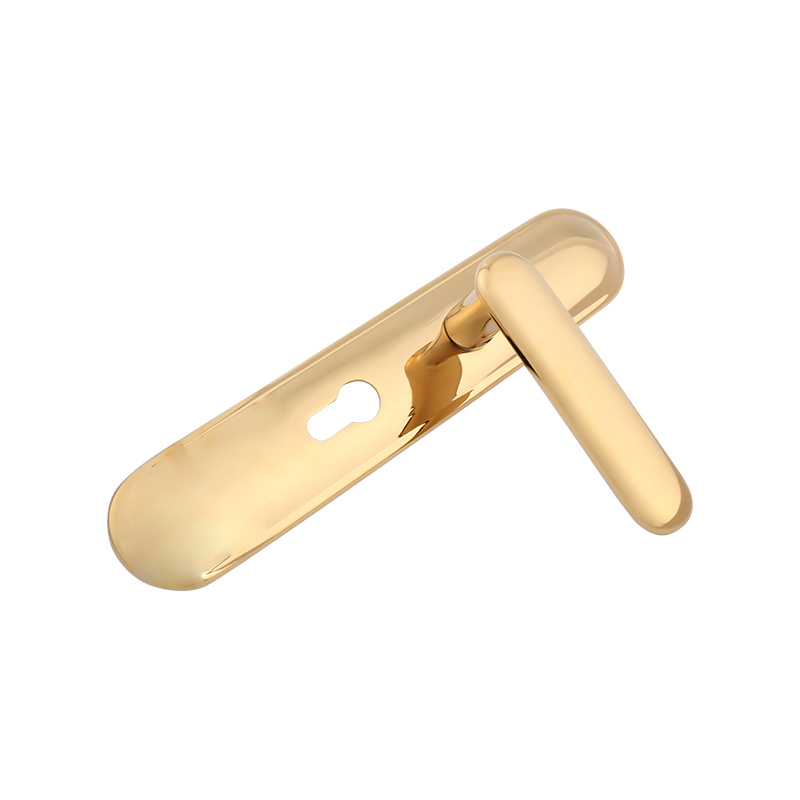 76-66 Chinese style all copper rounded edge silent universal bedroom one-piece lock