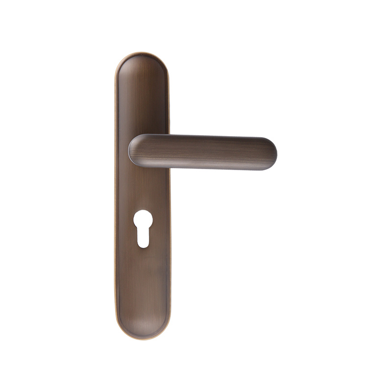 76-66 Chinese style all copper rounded edge silent universal bedroom one-piece lock