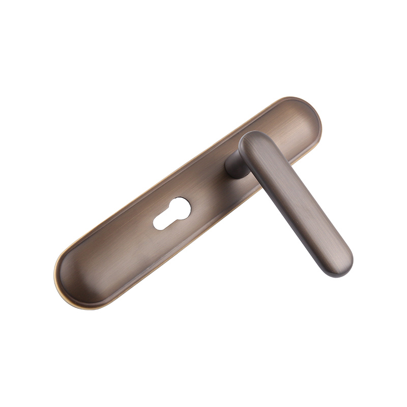 76-66 Chinese style all copper rounded edge silent universal bedroom one-piece lock