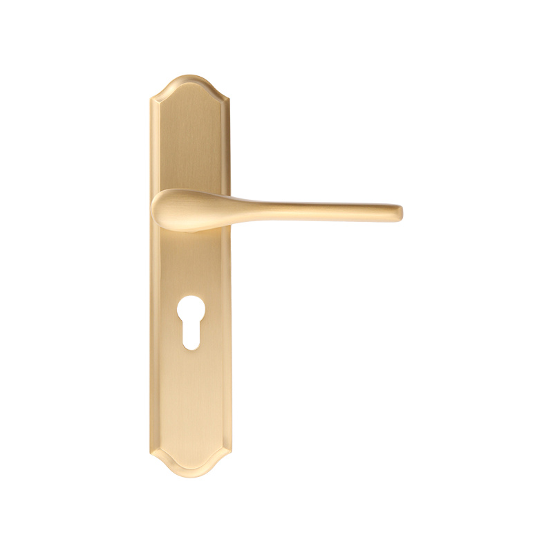 96-206 Modern minimalist gold interior door lock one-piece lock