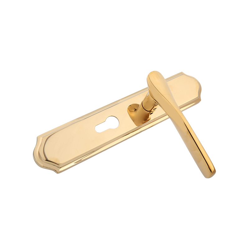 96-206 Modern minimalist gold interior door lock one-piece lock