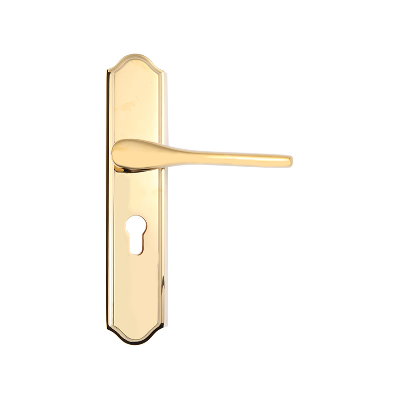 96-206 Modern minimalist gold interior door lock one-piece lock