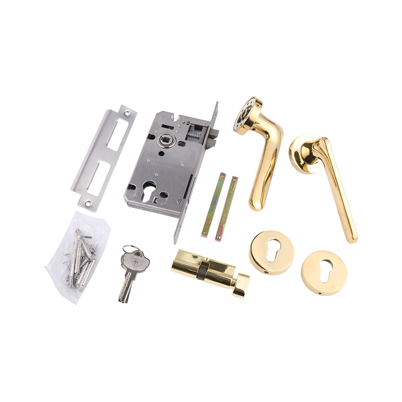 7202-75 Light luxury simple zinc alloy bedroom door lock split lock