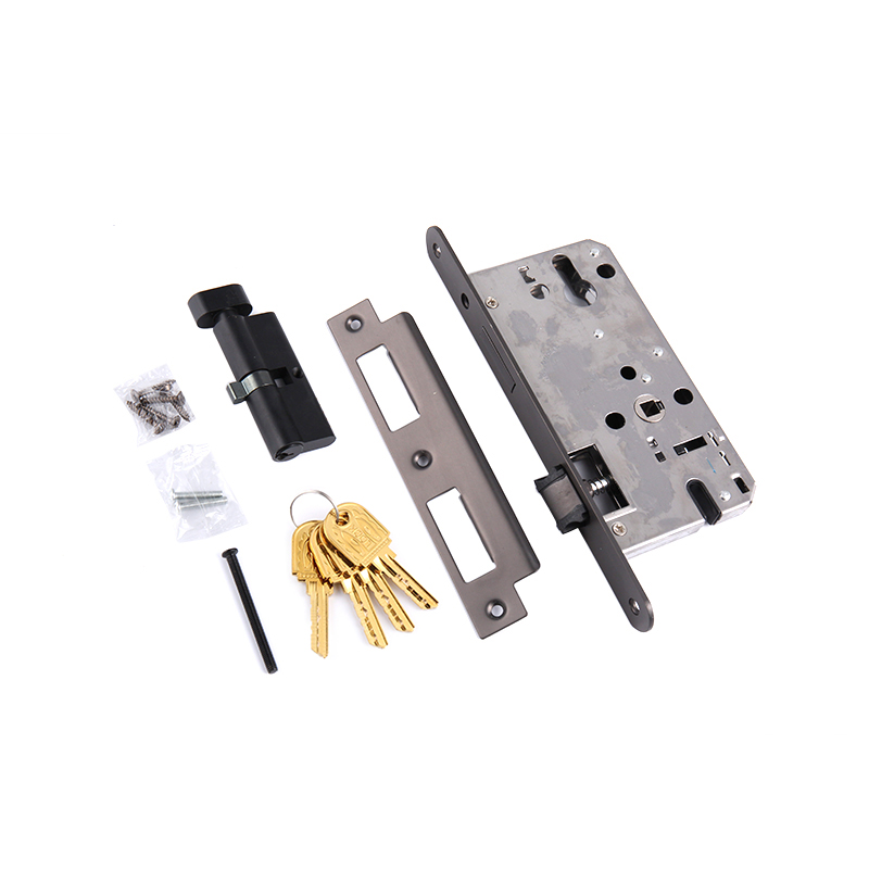 20-305 Minimalist light luxury silent lock body black American bedroom door lock