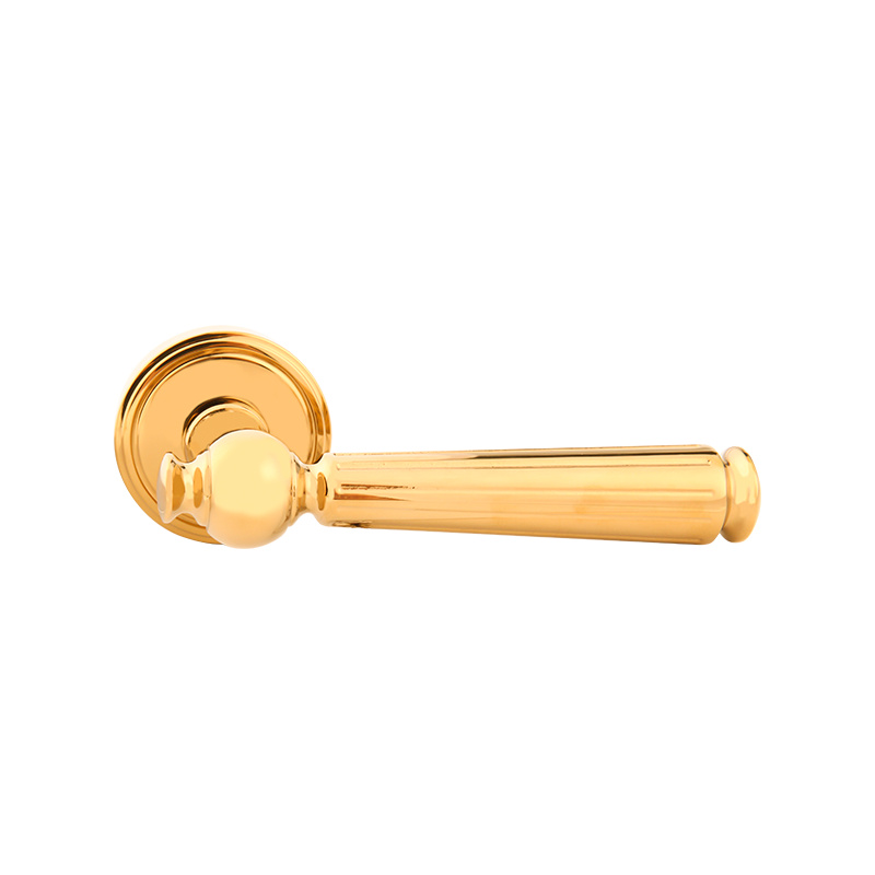 101-221 Retro French style golden indoor silent split door lock