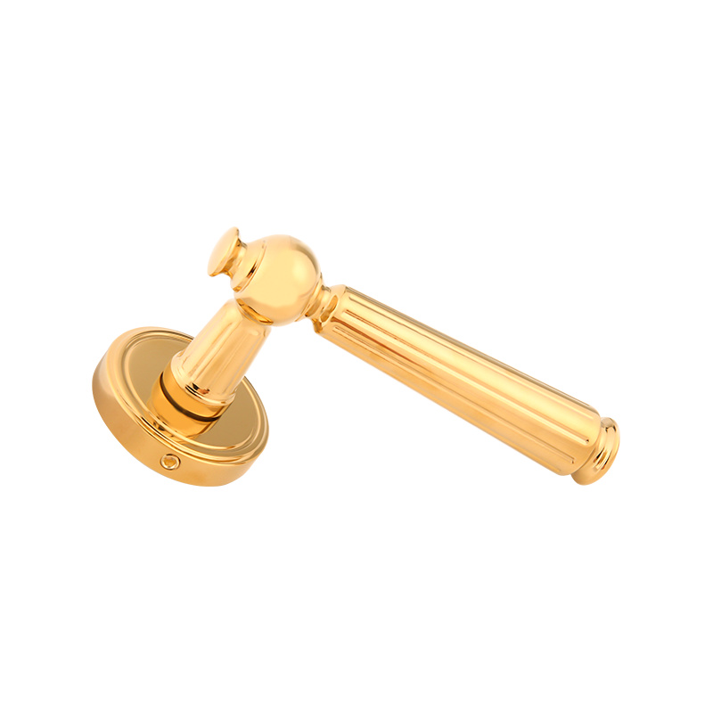 101-221 Retro French style golden indoor silent split door lock