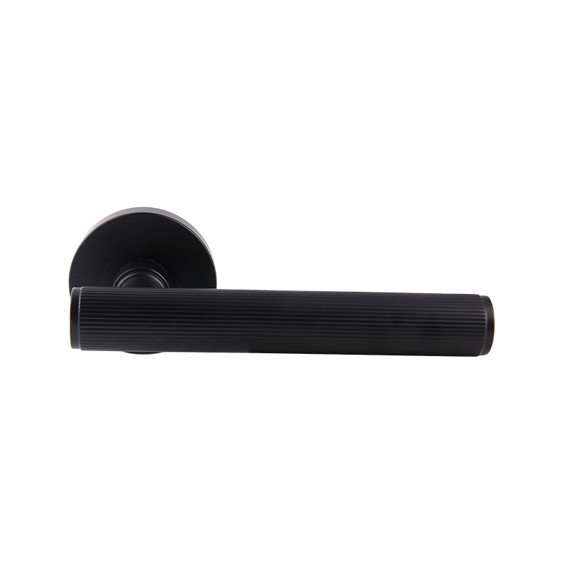 21-311 Retro modern simple light luxury black silent brass split door lock