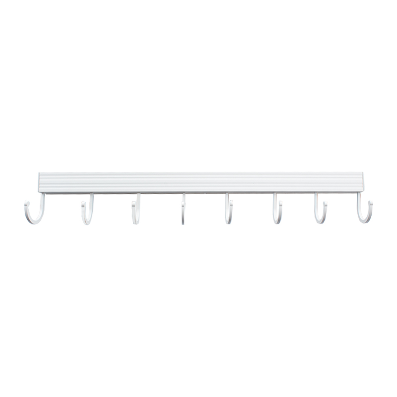 8 Hooks multifunctional kitchen rack wall storage movable hooks