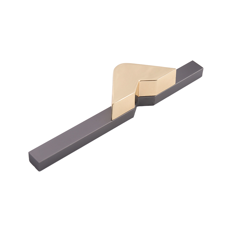 A06 zinc alloy modern simple asymmetrical wardrobe door handle