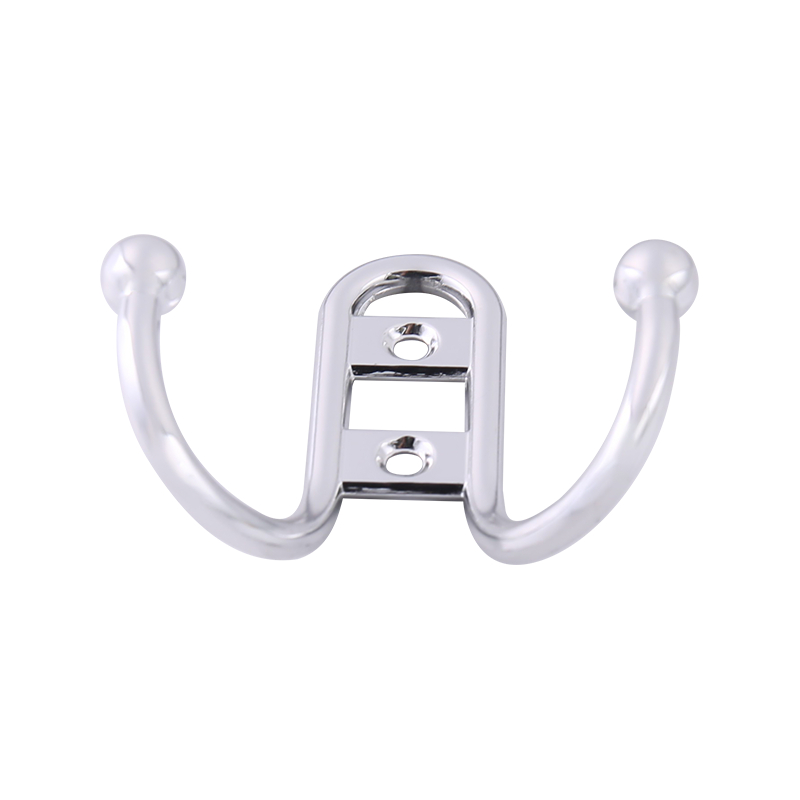 7779 Bright gold bright chrome double hook coat hook