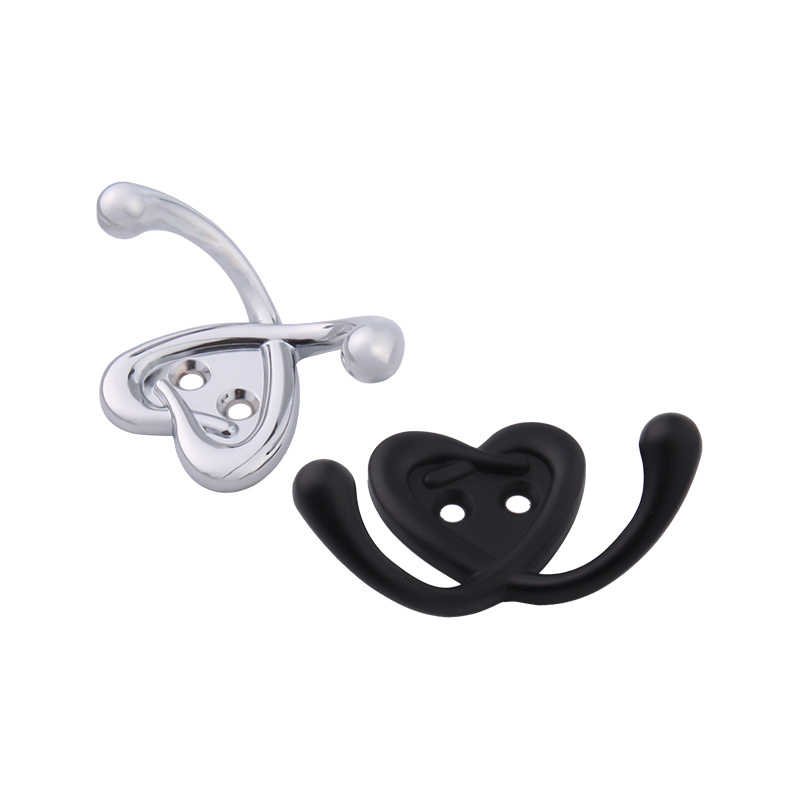 Y105 light luxury heart-shaped zinc alloy coat and hat hook