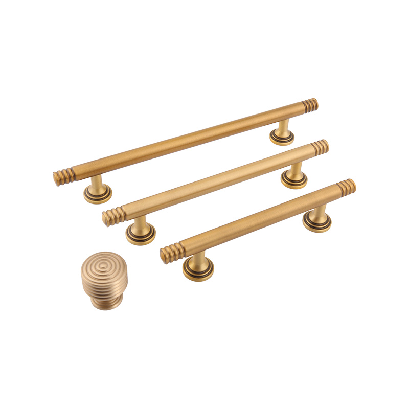 8413 Brass vintage drawer hardware furniture wardrobe handle