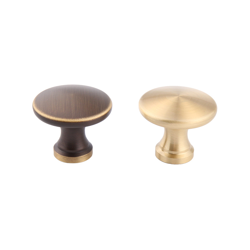 8162 Light luxury and simple new Chinese and American style golden wardrobe cabinet round handle handle